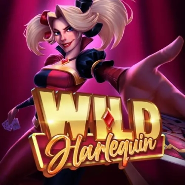 wild harlequin slot logo